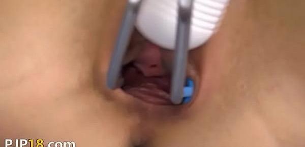  Extreme italian blonde pussy gaping